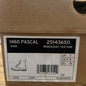 Dr. Martens | Shoes | Dr Martens 46 Pascal Pink Iridescent Texture Boot ...